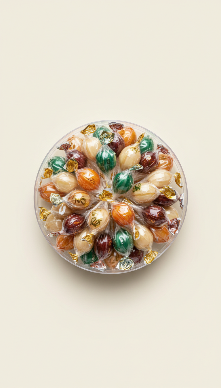Assorted Clear-Wrapped Lolly Sampler Tin