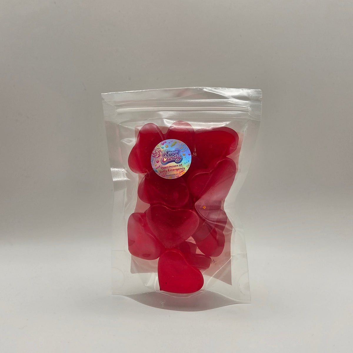 Glo Harts - a Kiwi Fav, heart shaped lolly with strong flavour