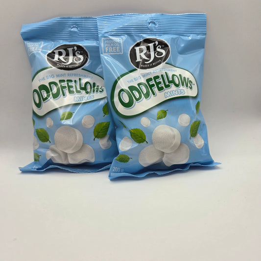 RJ's Oddfellows Mints 200g – Classic Kiwi Mints