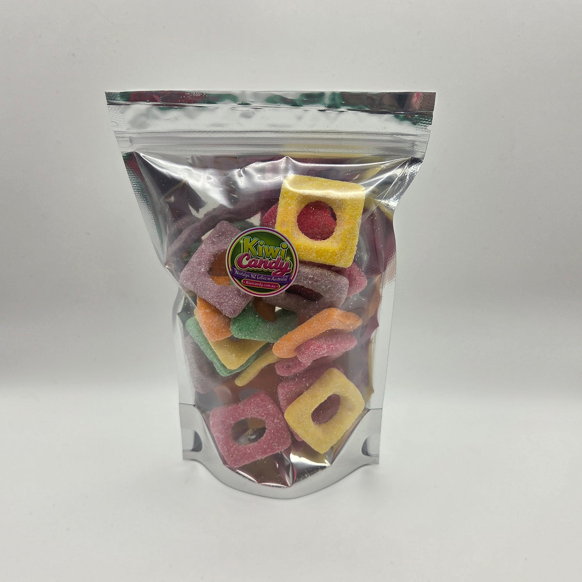 Sour Squares - Sugar-coated Sour Kiwi sweetness