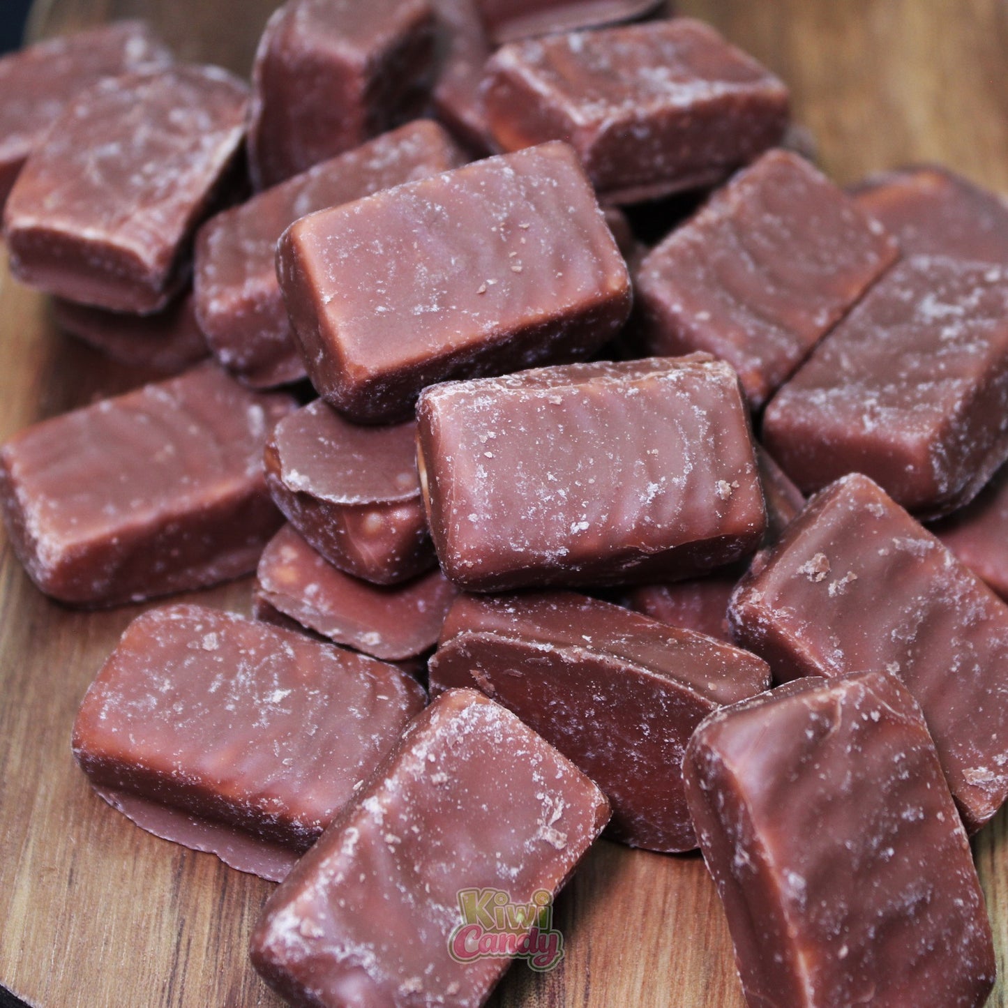 Pineapple Chunks - soft, chewy pineapple-flavored centers coated in a smooth chocolatey shell