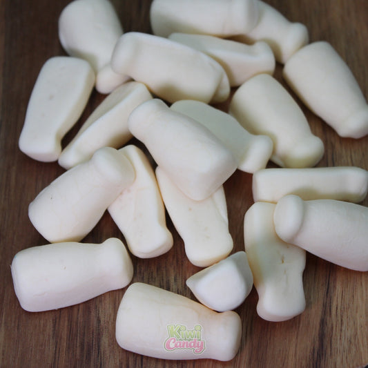 Milk Bottles -  iconic NZ lollies that were always in your paper lolly bag from the dairy