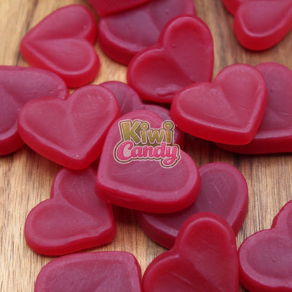 Glo Harts - a Kiwi Fav, heart shaped lolly with strong cinnamon flavour