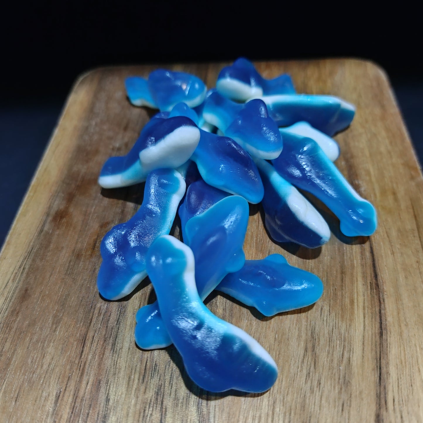 Blue Sharks - a fun Blue Raspberry flavoured Lolly