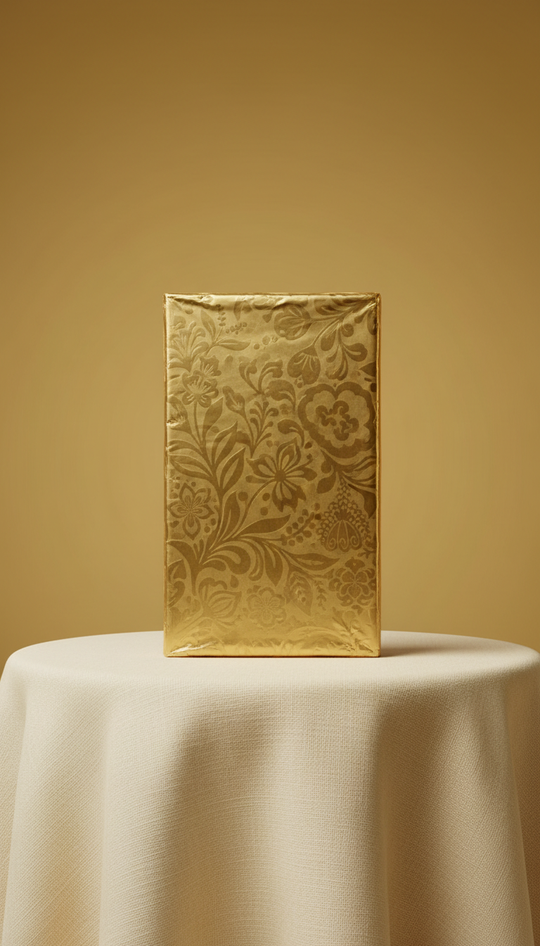 Native Flora Chocolate Tablet Gold Foil Wrap