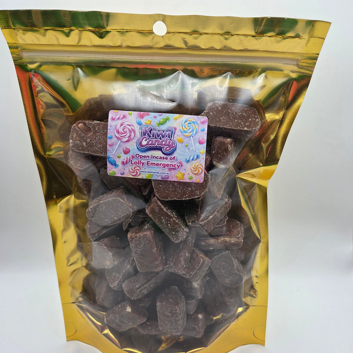 Pineapple Chunks - soft, chewy pineapple-flavored centers coated in a smooth chocolatey shell