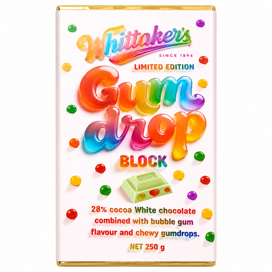 Whittaker's Limited Edition Gum Drop Chocolate Block 250g