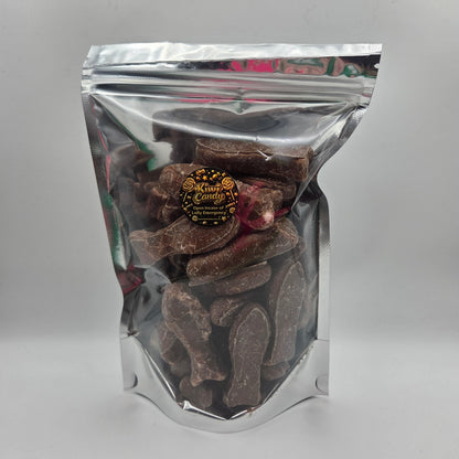 Baby Chocolate Fish - Raspberry Marshmallow covered in Chocolate!