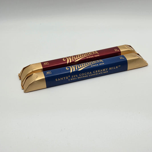 Whittaker's Sante Bars – Milk or Dark Chocolate