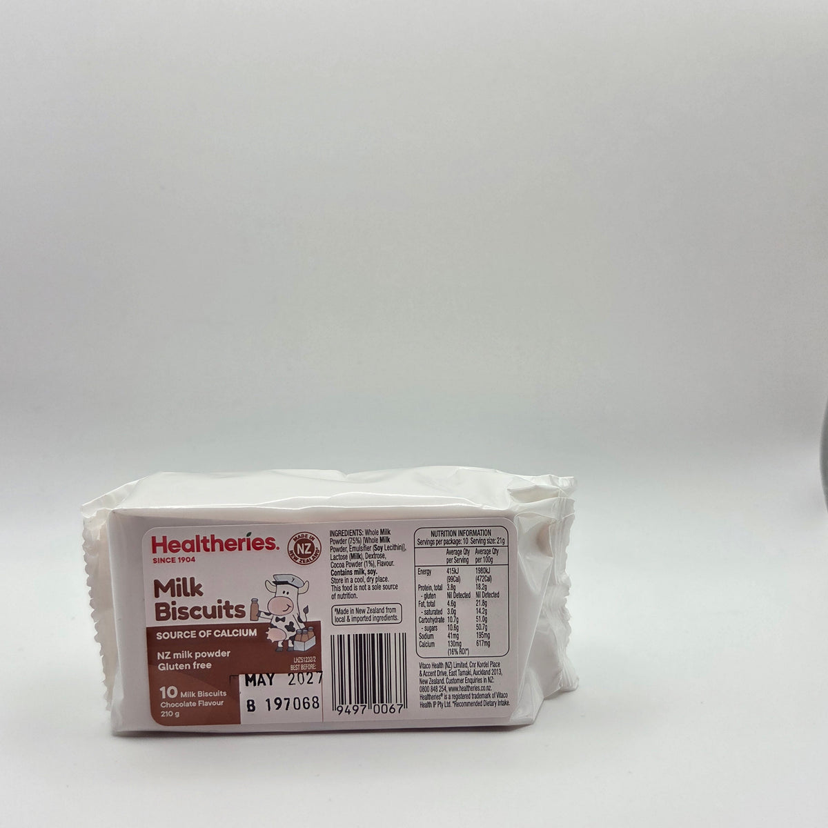 Healtheries Milk Biscuits –A classic Kiwi biscuit with a delicious Chocolate flavour